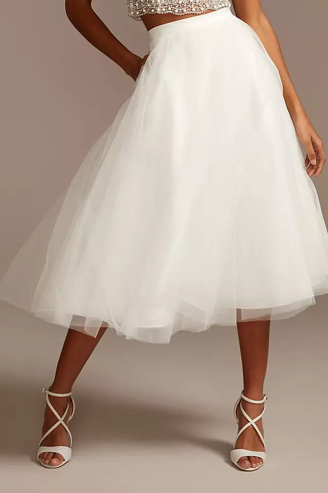 Tulle Wedding Separates Midi Skirt Image