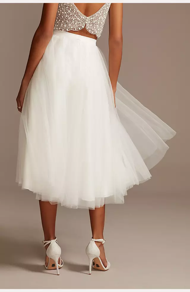 Tulle Wedding Separates Midi Skirt Image 2