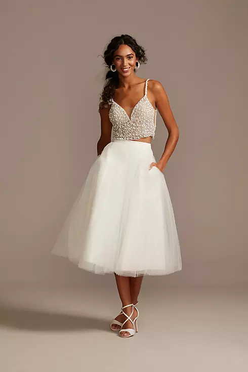 Tulle Wedding Separates Midi Skirt Image 3