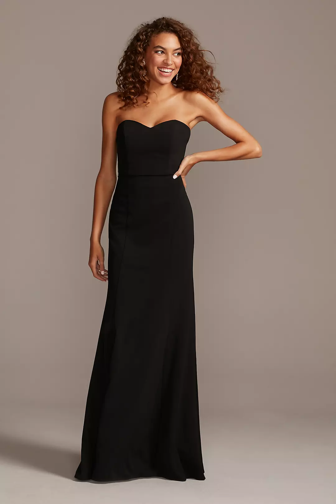 Sweetheart Strapless Stretch Crepe Dress
