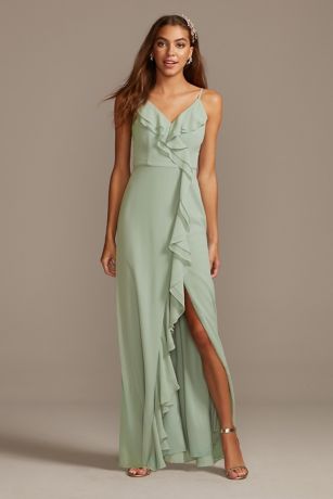 david's bridal green bridesmaid dresses