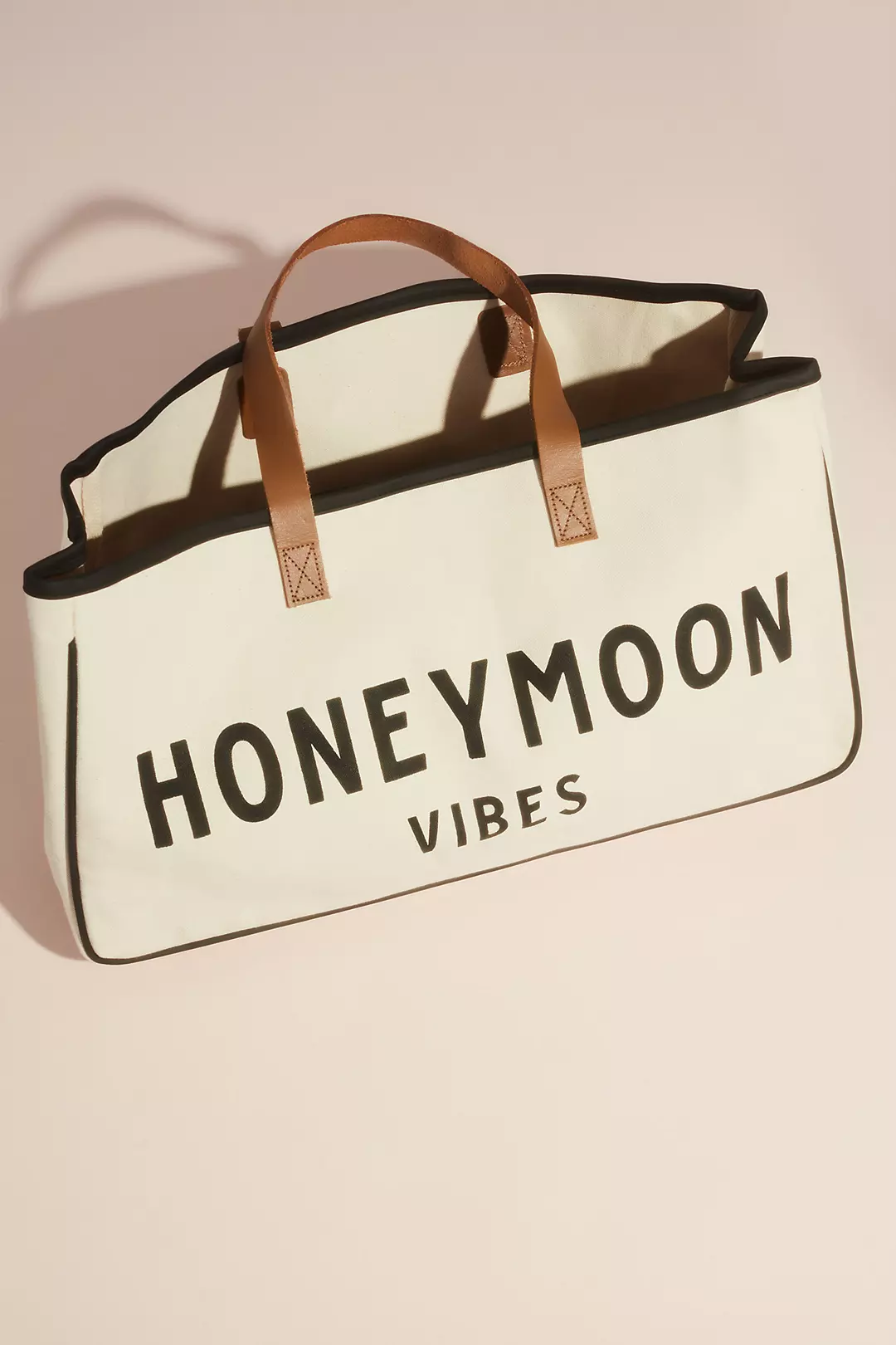 Honeymoon Vibes Canvas Open-Top Duffle Bag Image