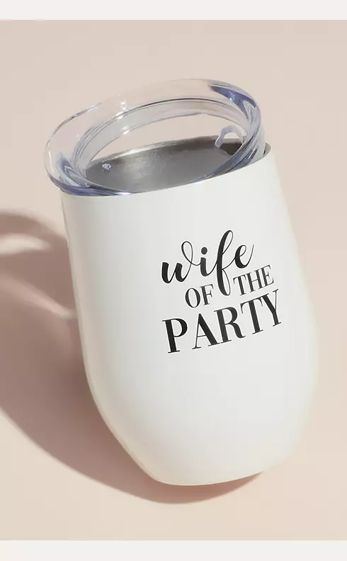 Wife of the Party Insulated Steel Wine Tumbler Image 1