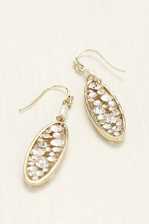 Crystal Filled Earrings Image 1