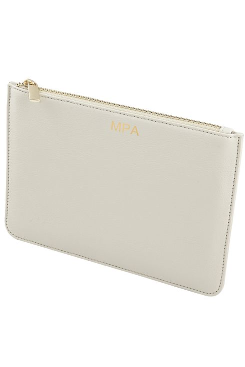 Personalized Embossed Vegan Leather Clutch Image 8