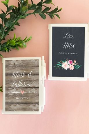 Personalized Floral Garden Notebook Favors