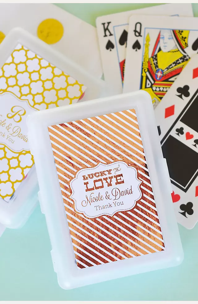 Personalized Metallic Foil Playing Cards Image