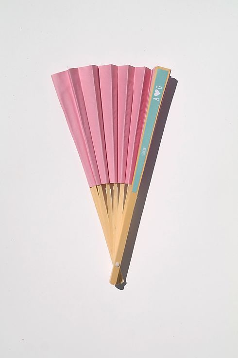Personalized Colored Paper Fans Image