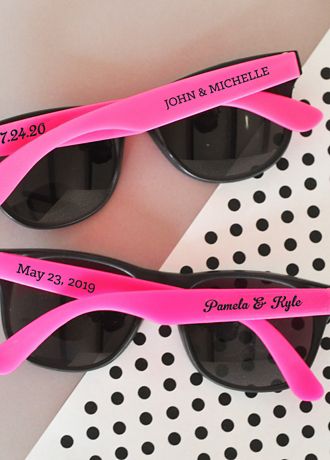 Personalized Wedding Sunglasses | David's Bridal