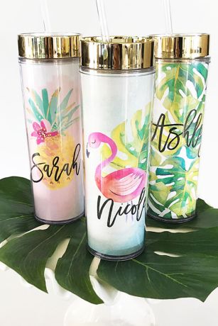 Personalized Tropical Beach Tumbler
