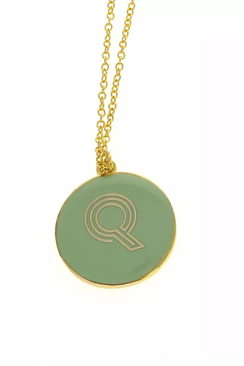 Personalized Gold Monongram Necklace Image 1