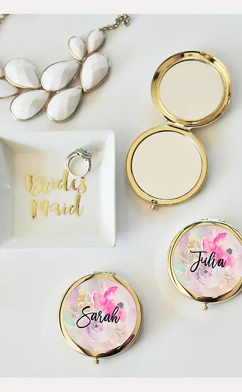 Personalized Floral Compacts Image 2