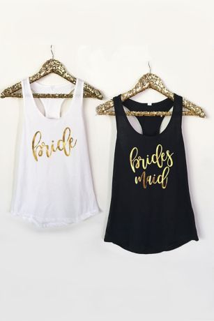 bride maid of honor and bridesmaid shirts