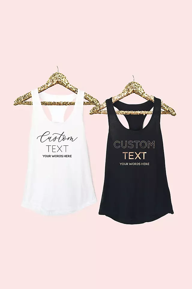 Personalized Fitted Tank Tops Image