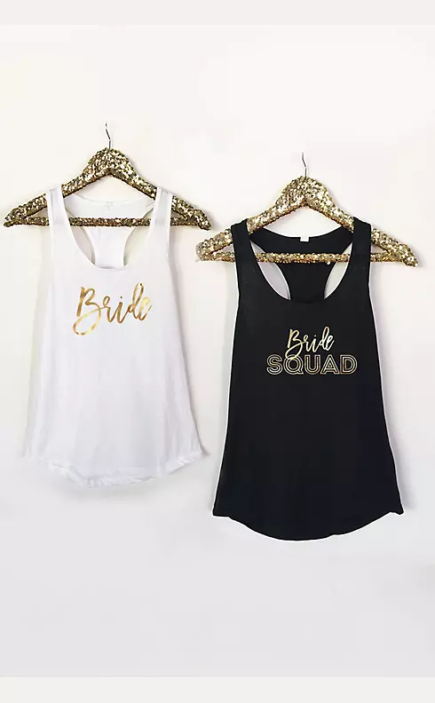 Bridal Themed Party Tank Tops Image 1