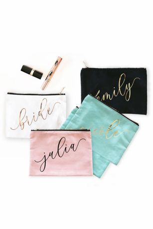 Personalized Name Canvas Cosmetic Bag