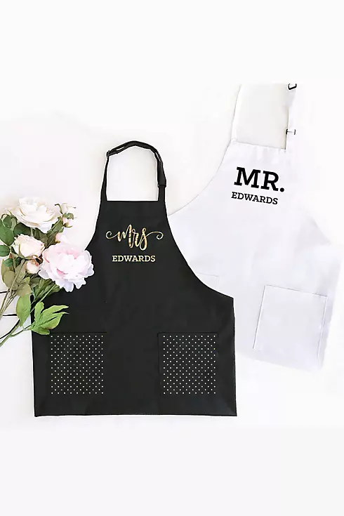 Personalized Mr or Mrs Apron Image 1