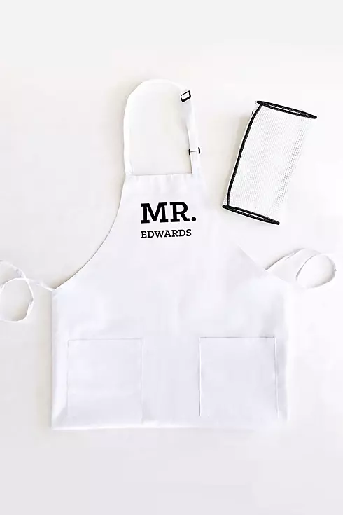 Personalized Mr or Mrs Apron Image 2