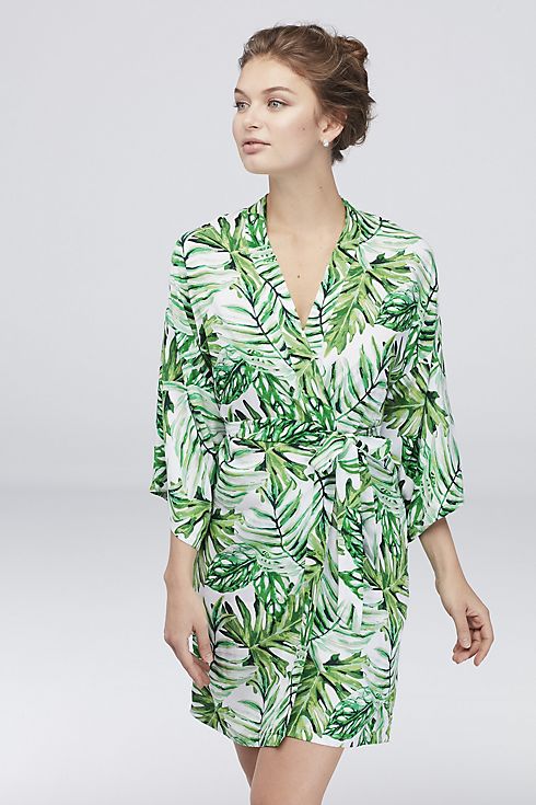 Tropical Palm Leaf Robe Image 1