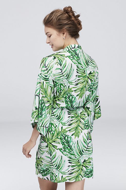 Tropical Palm Leaf Robe Image 2