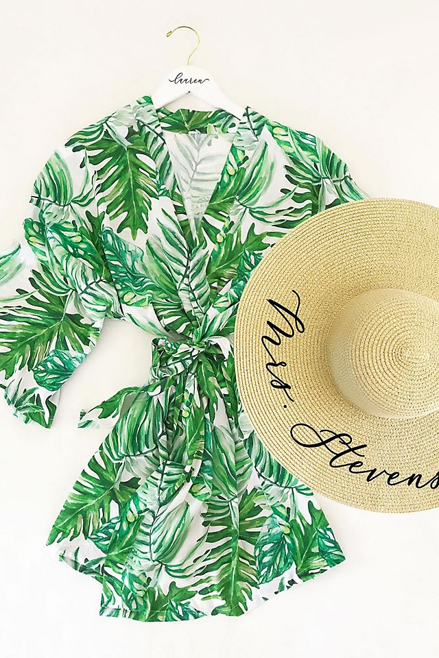 Tropical Palm Leaf Robe Image 6