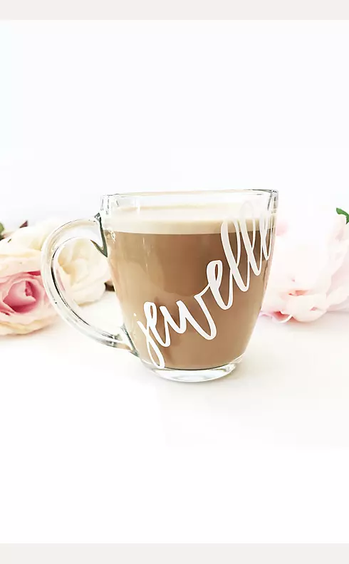 Personalized Glass Coffee Mug Image 1
