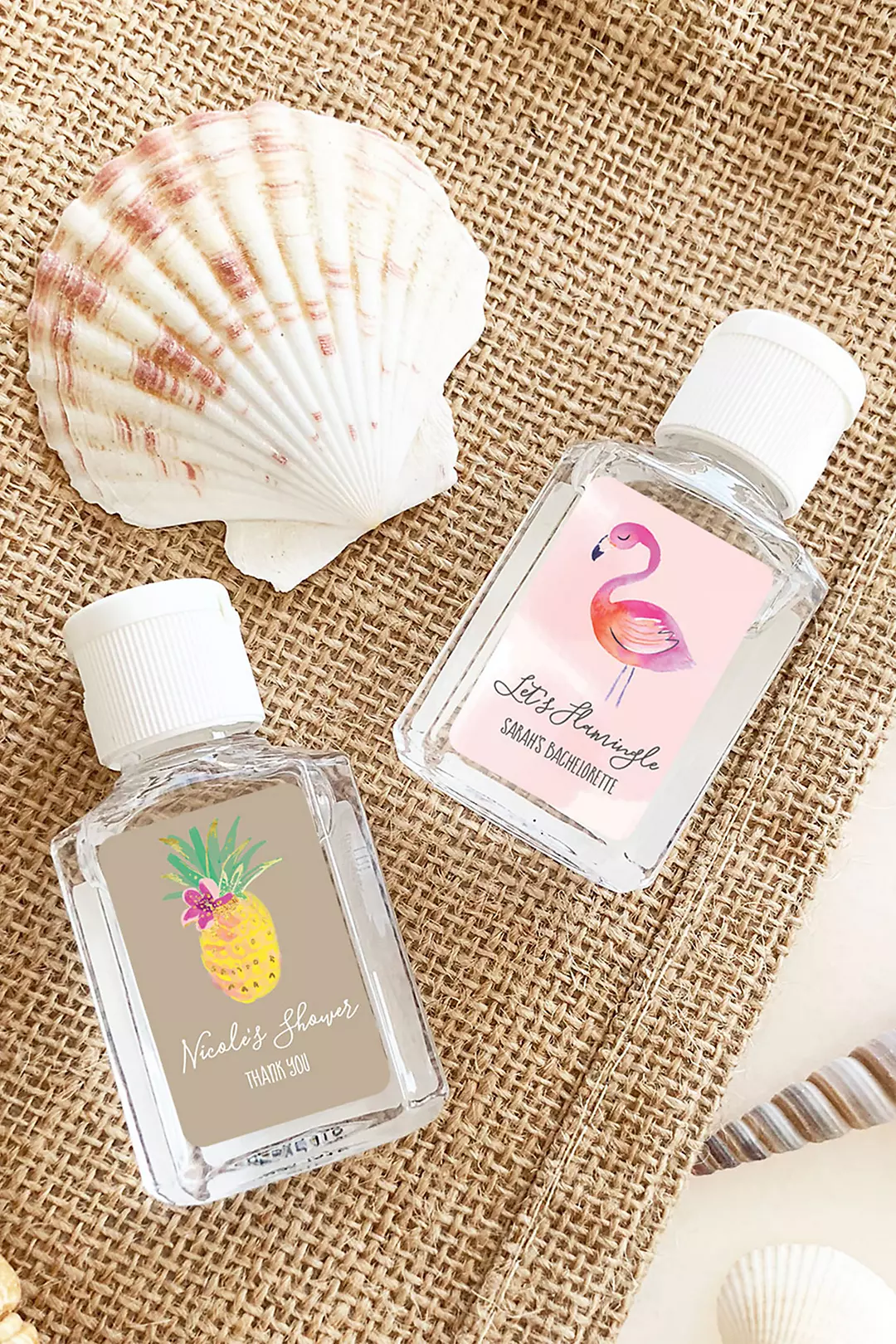 Personalized Beach Theme Hand Sanitizer Favors Image 2