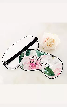 Personalized Floral Sleep Masks Image 1