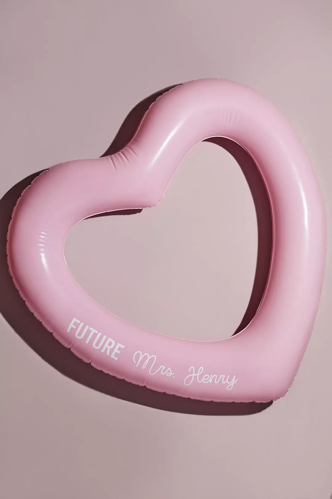 Personalized Heart-Shaped Pool Floatie Image
