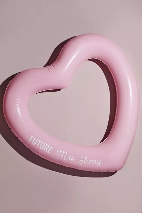 Personalized Heart-Shaped Pool Floatie Image 1