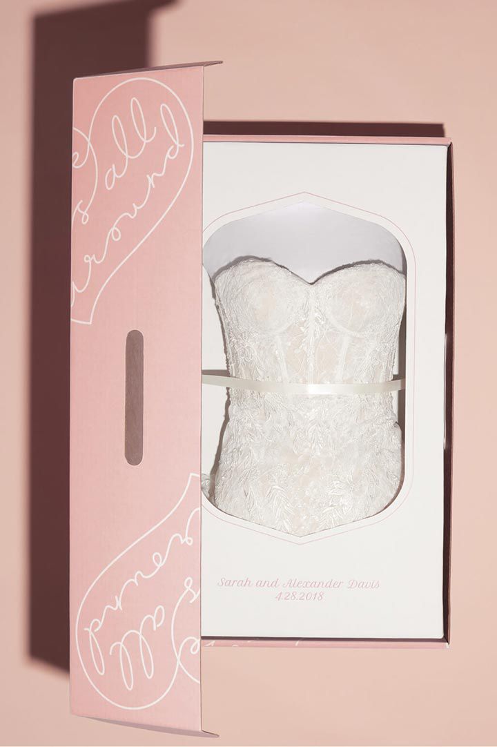 gown preservation box open