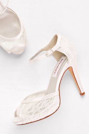 metronome lace platform heels