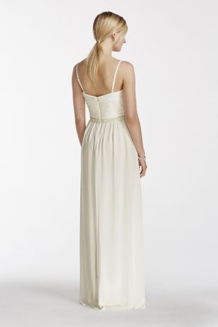 maternity chiffon waist pearl line dress