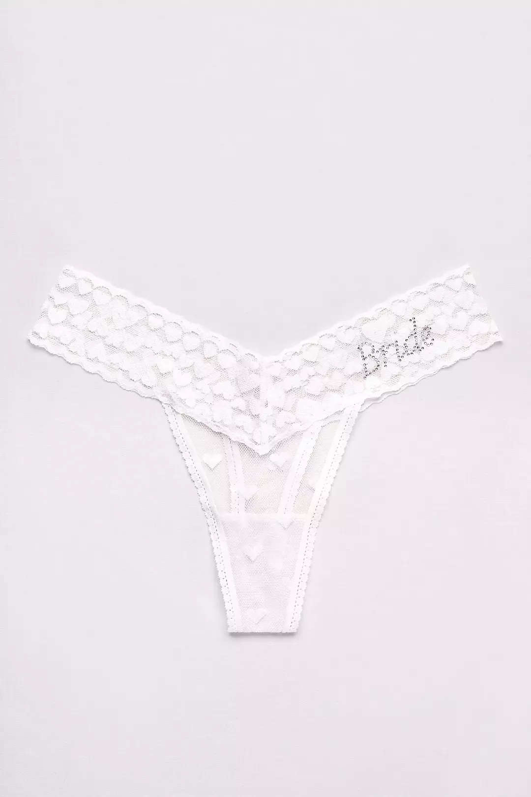 Heart Lace Bride Thong  Image