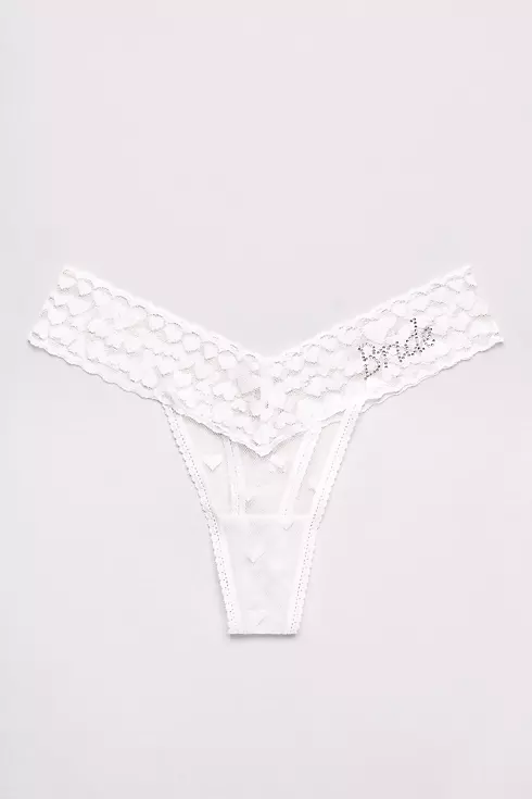 Heart Lace Bride Thong  Image 1