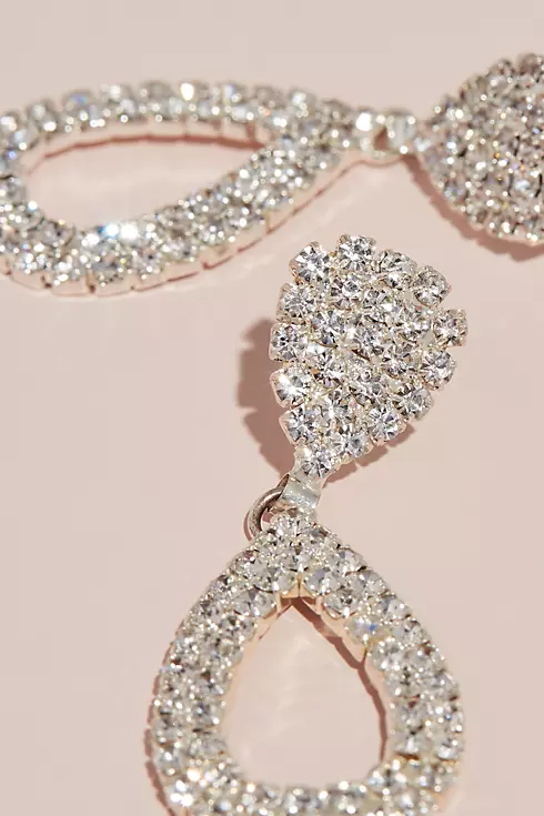 Bold Teardrop Crystal Earrings Image 2