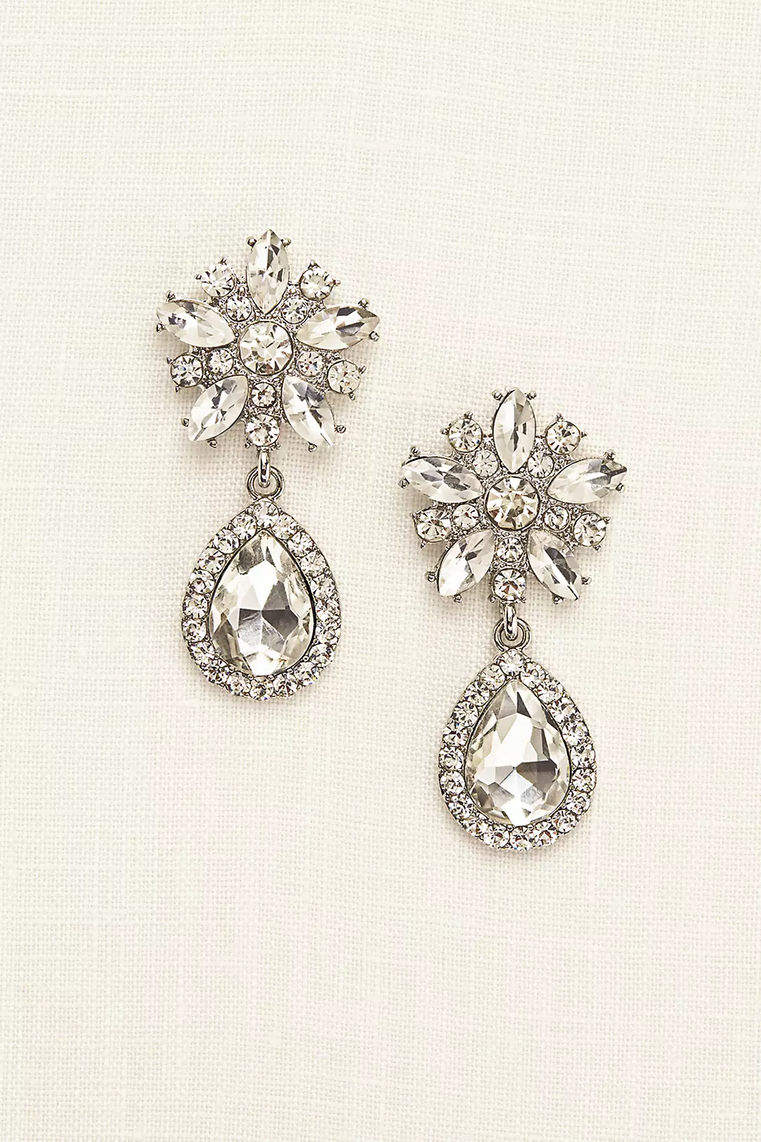 Starburst Crystal Teardrop Earrings | David's Bridal