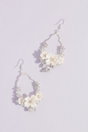 Sparkling Blooms Statement Earrings