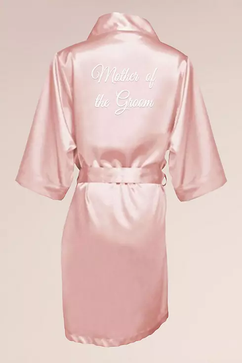 Embroidered Mother of Groom Satin Robe Image 1