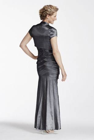 Long Taffeta Mother of the Bride Dresses with Jacket