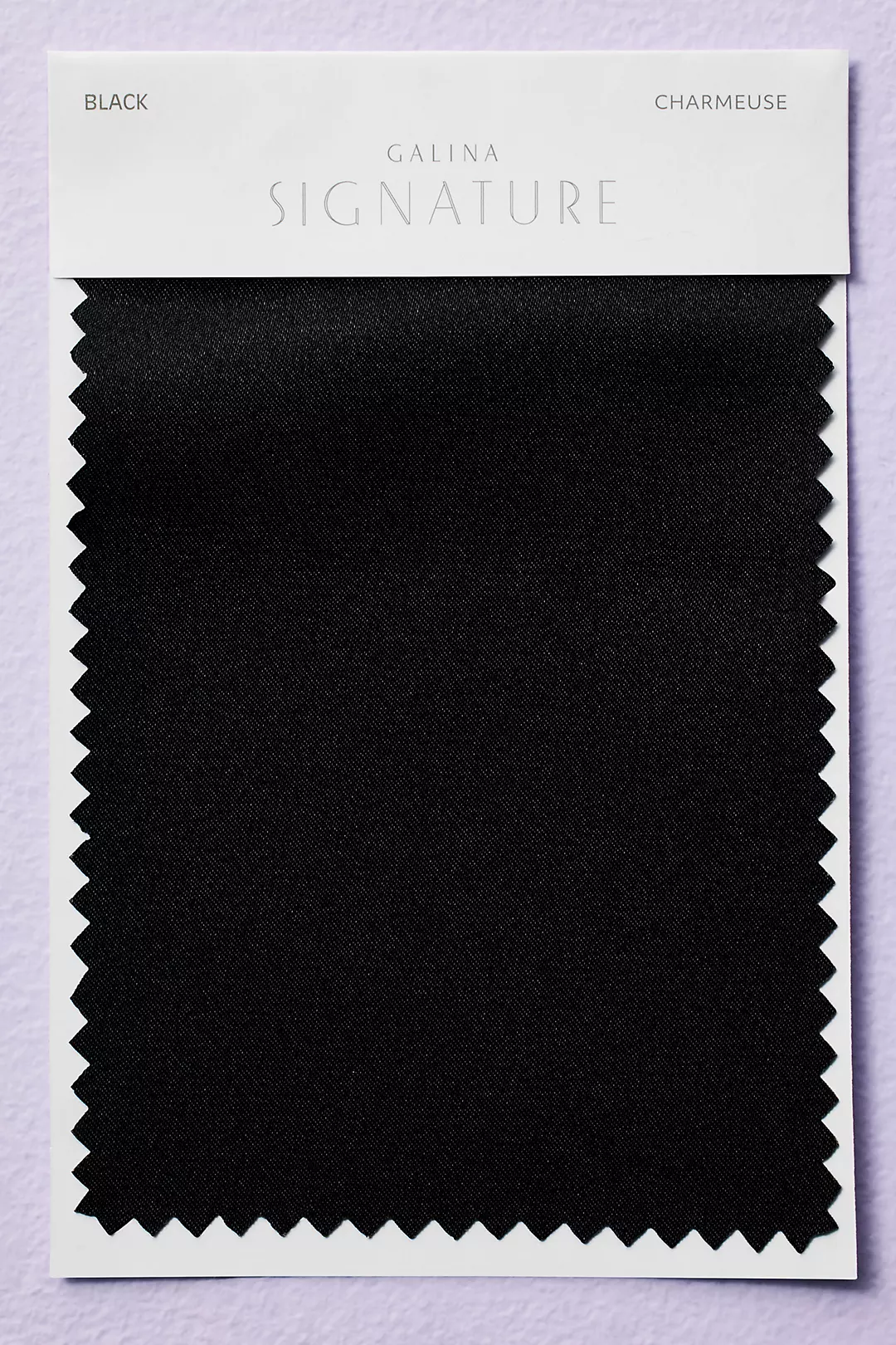David's Bridal Black Fabric Swatch ESWATCHBLACK Black Chiffon - Black