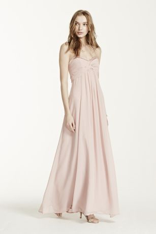 David's bridal tickled pink dress best sale