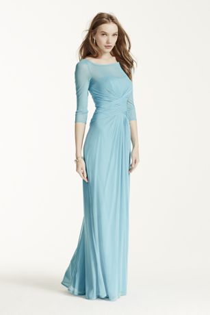 david's bridal illusion sleeve