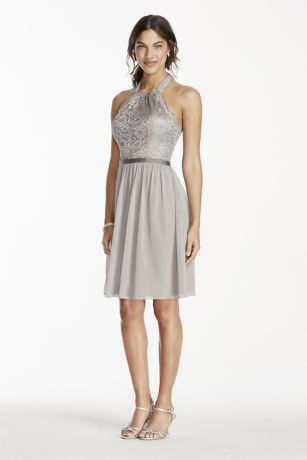 Silver Bridesmaid Dresses 7