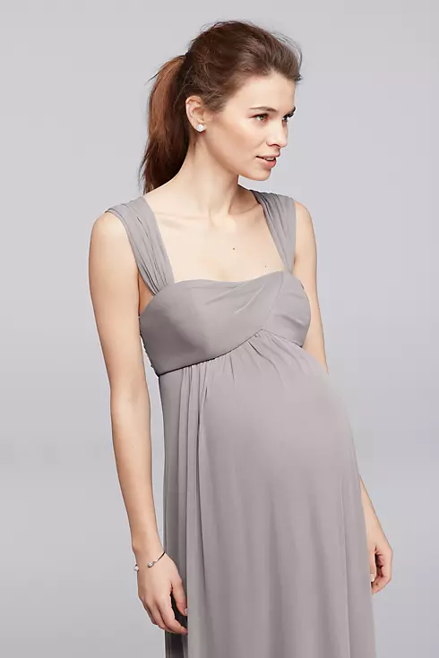 Empire Waist Maternity Dress with Straps Image 3