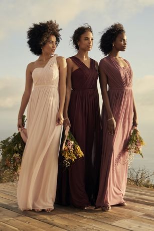 Long Brown Bridesmaid Dresses