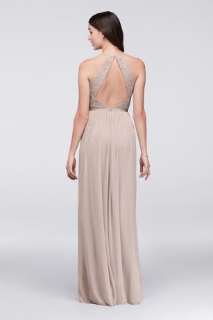 David s Bridal Open Back Dress