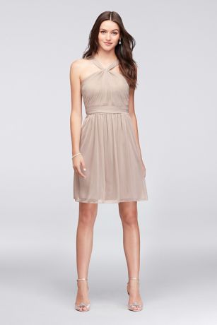 Short Blush Bridesmaid Dresses