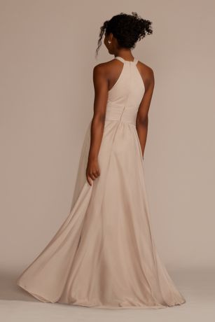 david s bridal halter bridesmaid dress