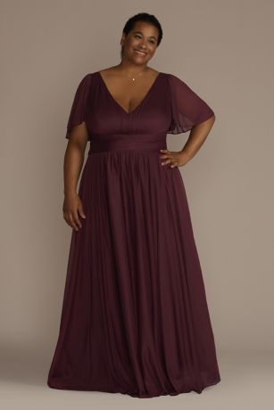 Wine colored bridesmaid dresses plus outlet size